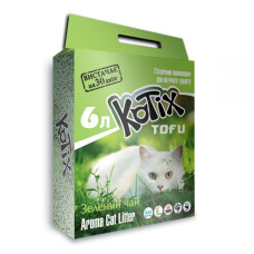 Наповнювач для котячого туалету Kotix Tofu Green Tea соєвий тофу з ароматом зеленого чаю 2.55 кг 6 л KT0039