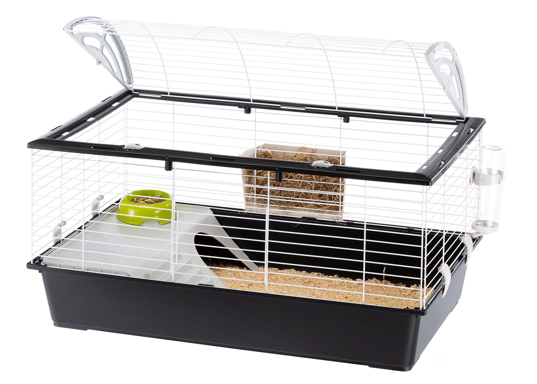Клетка для кроликов и морских свинок Ferplast Casita 100 черная 95х57х56 см 57066170 - 2 Клетка для кроликов и морских свинок Ferplast Casita 100 черная 95х57х56 см 57066170 - zoo-expert.com.ua - 2