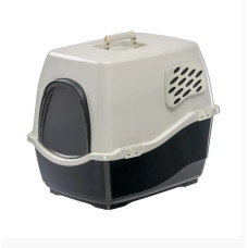 Закрытый туалет для котов Ferplast Bill с угольным фильтром серый 50х40х42 см 72056099