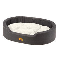 Лежак для собак і котів Ferplast Dandy 80 зі штучним хутром сірий 80x55x18 см 82944097