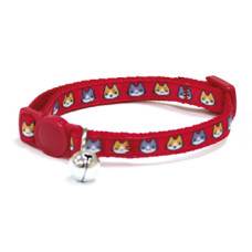 Ошейник для котов Croci Catmania Manga со звоночком нейлон красный 23-35x1 см C5079424