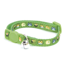 Ошейник для котов Croci Catmania Sushi со звоночком нейлон зеленый 23-35x1 см C5079426