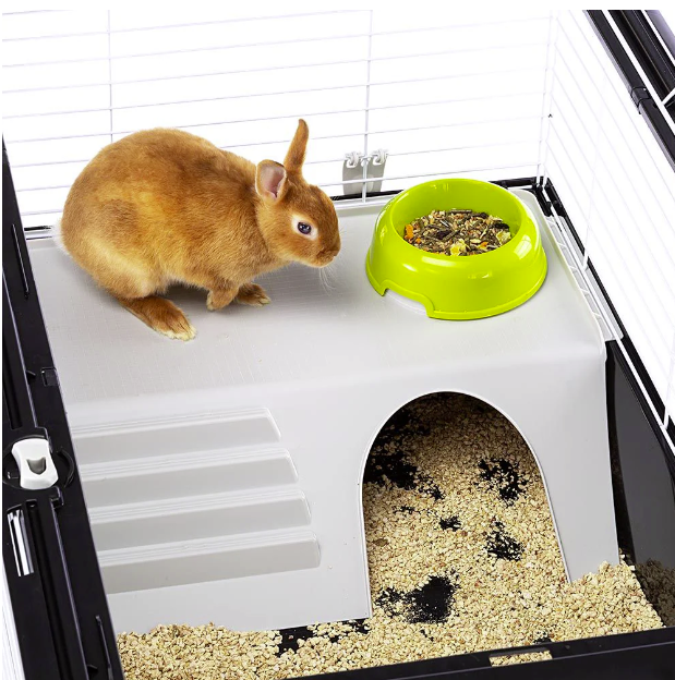 Клетка для кроликов и морских свинок Ferplast Casita 100 синяя 95х57х56 см 57066170 - 3 Клетка для кроликов и морских свинок Ferplast Casita 100 синяя 95х57х56 см 57066170 - zoo-expert.com.ua - 3