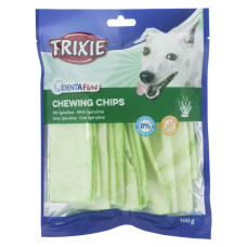 Ласощі для собак Trixie KauChips light м'ятні чіпси зі спіруліною 100 г TX-2682