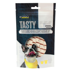 Ласощі для собак Croci Tasty кручений стік з качкою та тріскою 80 г C1030362