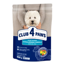 Сухий корм для собак дрібних порід Club 4 Paws з ягням та рисом 900 г B4520911