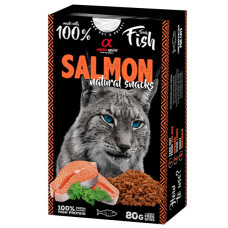 Лакомство для котов Alpha Spirit Salmon Natural Cat с лососем 80 г ALPHG110000945