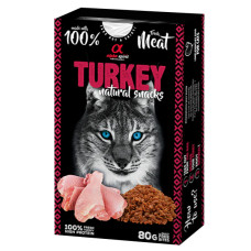 Лакомство для котов Alpha Spirit Turkey Natural Cat с индейкой 80 г ALPHG110000745