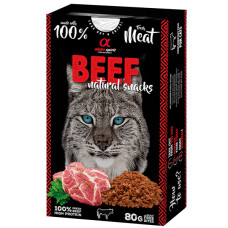 Лакомство для котов Alpha Spirit Cat Natural Snack Beef с говядиной 80 г ALPHG110000145
