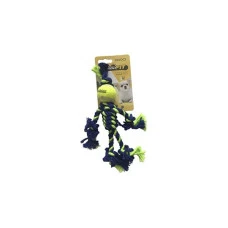 Игрушка для собак Croci канатный человечек зеленый 25 см С6098743