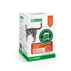 Влажный корм для котов Nature's Protection набор 100 г x 6 шт