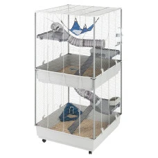 Клетка для хорьков, шиншилл и крыс Ferplast Furet Tower серая 75x80x161 см 57063414