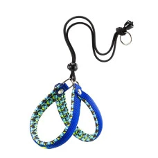 Шлея Ferplast AGILA FANTASY 2 нейлоновая BLU-ANIMALI XXS 32-50 см синяя 75576422