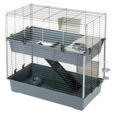 Клетка для кроликов и морских свинок Ferplast Rabbit 100 Double черная 95x57x93,5 см 57046817