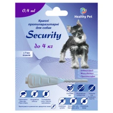 Капли противопаразитарные для собак Heathy Pet Security до 4 кг 0,5 мл
