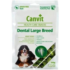 Ласощі для собак великих порід Canvit Dental LB для щоденного догляду за зубами та ротовою порожниною 250 г can525089
