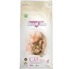 Сухой корм для стерилизованных котов BonaCibo Adult Cat Light&Sterilized с курицей, анчоусами и рисом 15 кг BC406977