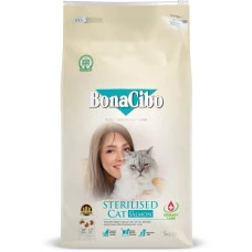 Сухой корм для стерилизованных котов BonaCibo Adult Cat Sterilized с лососем 5 кг BC407028
