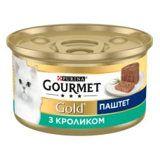 Влажный корм для котов Gourmet Gold паштет с кроликом 85 г 12592114