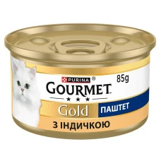 Влажный корм для котов Gourmet Gold паштет с индейкой 85 г 12592121