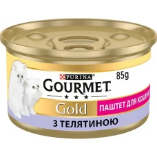Влажный корм для котят Gourmet Gold паштет с телятиной 85 г 12592358