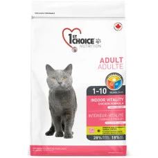 Сухой корм для взрослых котов 1st Choice Indoor Vitality Chicken со вкусом курицы 10 кг 65672261111
