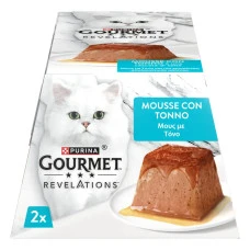 Влажный корм для котов Gourmet Revelations Мусс с тунцем и соусом полнорационный 2 x 57 г 12619484