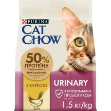 Сухой корм для котов Cat Chow Urinary Tract Health для поддержания мочевыделительной системы, с курицей 1.5 кг 12251682