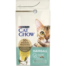 Сухой корм для котов Cat Chow Hairball с курицей 1.5 кг 12251684