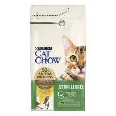 Сухой корм для стерилизованных котов Cat Chow Sterilised с курицей 1.5 кг 12251683