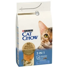 Сухой корм для взрослых котов Cat Chow Special Care 3 in 1 с индейкой 1.5 кг 12347617