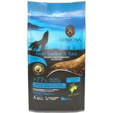 Сухий корм для дорослих собак Ambrosia Mediterranean Dog Adult Fresh Sardine & Tuna з свіжою сардиною та тунцем 5 кг 1305610