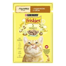 Влажный корм для взрослых котов Friskies с индейкой в подливе 85 г 12554766