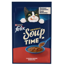 Влажный корм для котов Felix Soup с говядиной 48 г 12537444
