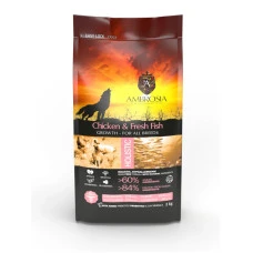 Сухий корм для цуценят усіх порід Ambrosia Grain Free Puppy Chicken & Fresh Fish з куркою та свіжою рибою 2 кг 1305585