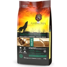 Сухий корм для собак усіх порід Ambrosia Grain Free Dog Fresh Turkey & Salmon з свіжою індичкою та лососем 2 кг 1305594
