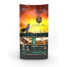 Сухий корм для собак усіх порід Ambrosia Grain Free Dog Fresh Turkey & Salmon з свіжою індичкою та лососем 12 кг 1305595