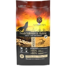 Сухий корм для дорослих собак малих порід Ambrosia Grain Free Adult Sensitive Fresh Salmon & Rabbit з свіжим лососем та кроликом 5 кг 1305598
