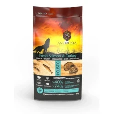 Сухий корм для літніх собак малих порід Ambrosia Grain Senior Sterilized Fresh Salmon & Turkey зі свіжим лососем та індичкою 5 кг 1305600