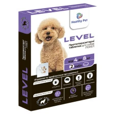 Таблетки от блох и клещей Level Healthy pet для собак 4-8 кг ЦЕНА ЗА 1 ШТ 205050