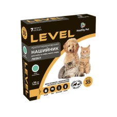 Нашийник протипаразитарний LEVEL для собак і кішок 35 см бірюзовий 303930