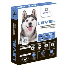 Таблетки від бліх та кліщів Level Healthy pet для собак 16-32 кг ЦІНА ЗА 1 ШТ 205074