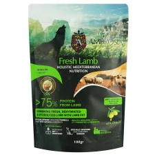 Сухий корм для дорослих собак усіх порід Ambrosia Mediterranean Dog Adult Fresh Lamb з свіжим ягням 100 г 1305630