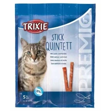 Ласощі для котів Trixie Premio Stick Quintett лосось та форель 5 г TX-42725