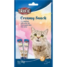 Рідкі ласощі для котів Trixie Creamy Snacks з білою рибою 14 г TX-42683