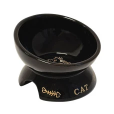 Миска для котів Nobby Golden Cat керамічна чорна Ø 13,5х9 см 250 мл 82489