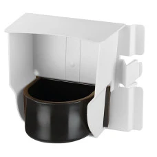 Годівниця для папуг та птахів Ferplast Brava 4 білий 16,5x9,5x14 см 84527711-whi