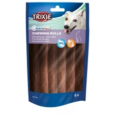 Ласощі для собак Trixie Denta Fun Rabbit Rolls з кроликом 12 см 70 г 6 шт TX-31338
