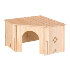 Будиночок для гризунів Ferplast SIN Corner дерев'яний 38x38x24 см 84647250