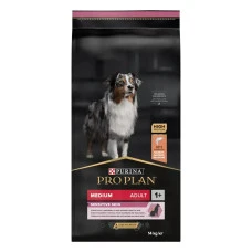 Сухий корм собак середньої породи Purina Pro Dog Medium Adult Sensitive Skin з лососем і рисом 14 кг 12375802